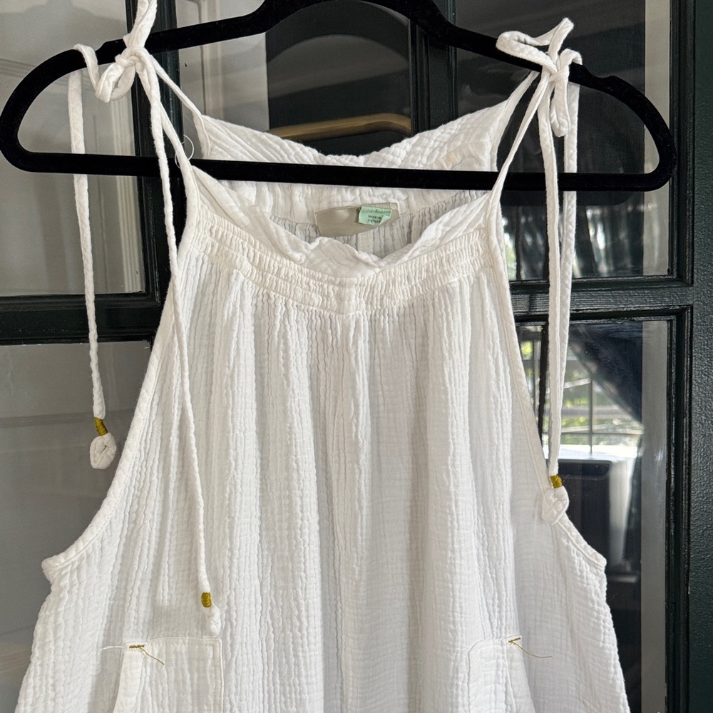 Saturday Sunday by Anthropologie Cream White Gauze Jumpsuit - Picture 3 of 11